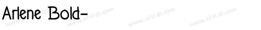 Arlene Bold字体转换